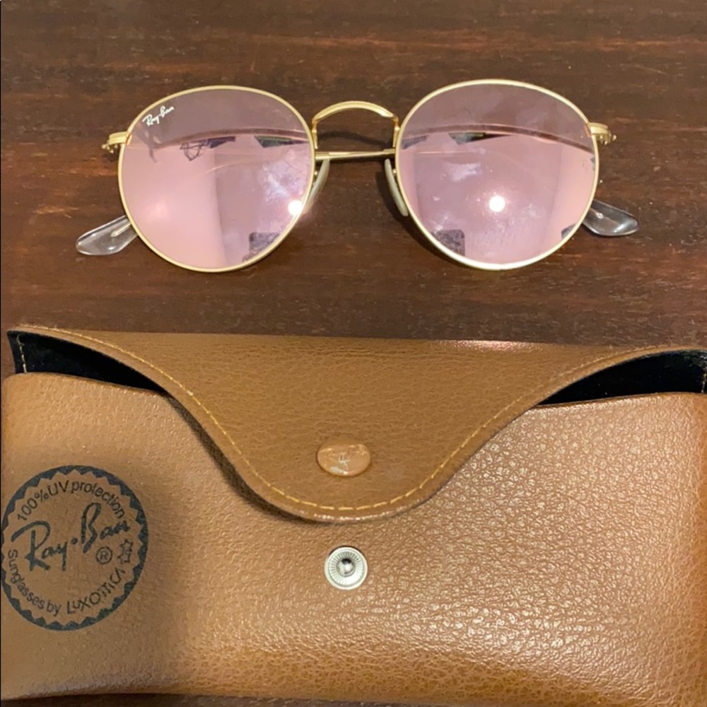 Authentic pink ray bans